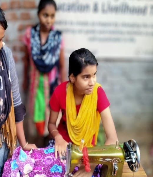 Rekha's tailoring training